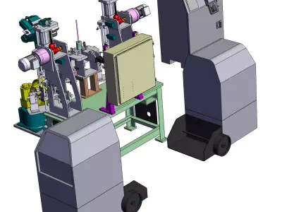Robotic automatic welding machine 3D model
