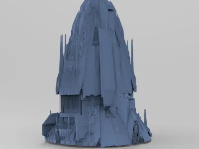 Jupiter Ancient tech temples 3 3D 3D model