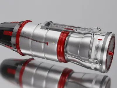 jet engine Low-poly 3D model by UI-Design