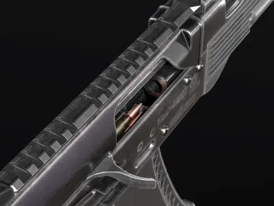 AK-107 ak - rifle Low-poly 3D model