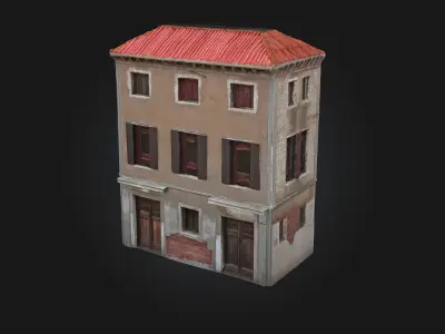 The Old Townhouse  Classic Charm of Historic Urban Living 3D model