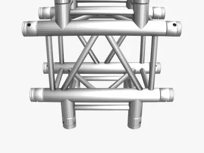 Square Truss Cross and T- Junction 31 3D model