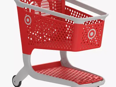 Plastic Shopping Cart 01 3D model