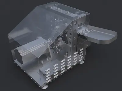 Cherry pitting machine 3D model