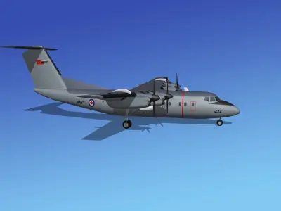 Dehavilland DHC-7 Canadian Navy 3D model
