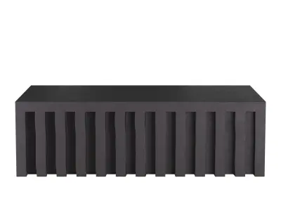 MIKOS BLACK OUTDOOR COFFEE TABLE 3D model