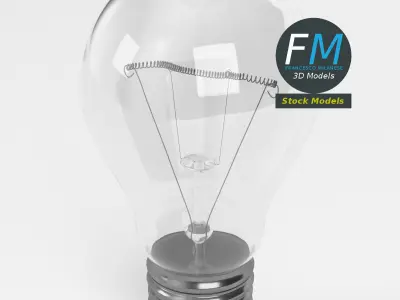 Light bulb 2 3D model purchase