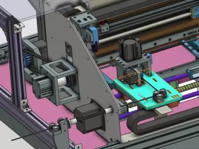 Industrial Coil Winding Machine 3D CAD Model 3D model