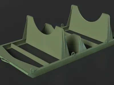 Shipping Pallet for Atomic Bomb 3D model