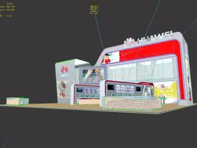 Exhibition - size - 24X21-3DMAX2009-0014 3D model