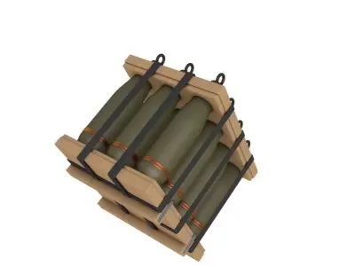 Military Artillery Shells 155mm  3D model