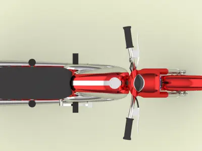 Motorcycle Java Low-poly 3D model