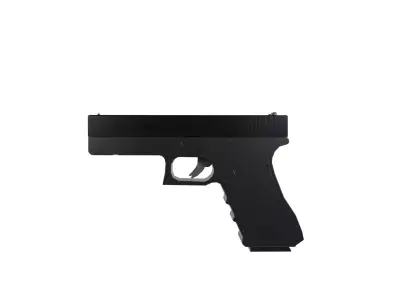 Glock17 gun Low-poly 3D model purchase
