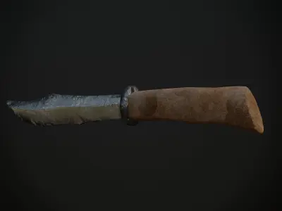 Killer Hunting Knife Free low-poly 3D model