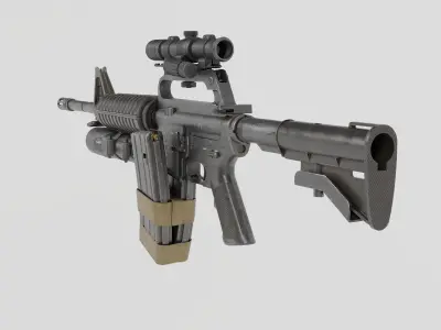 Assault Rifle 3D model get