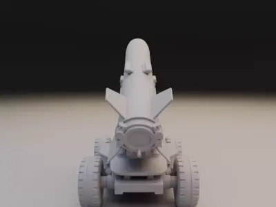Missile transport and launch vehicle  3D print model purchase