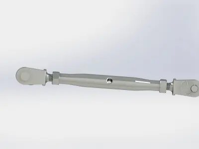 Turnbuckle M12x250 3D model