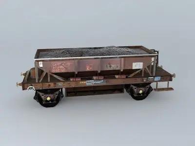 Rail Bulk Hopper Free 3D model
