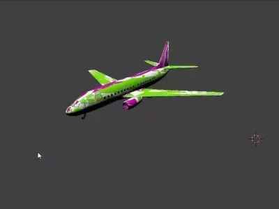 AT-400 airplane Low-poly 3D model