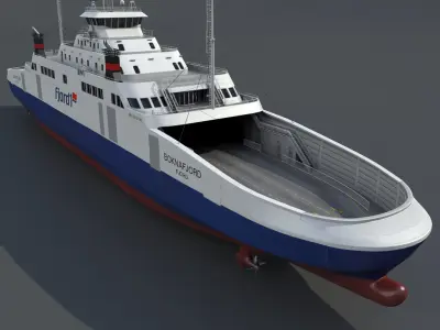 Ship LNG Ferry 3D model