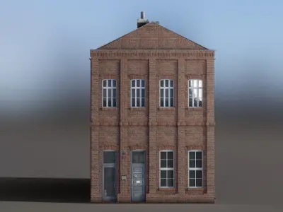 European Building 17 Low-poly 3D model
