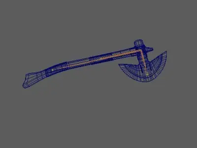 Turgut Axe Free low-poly 3D model