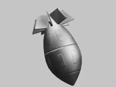 rocket Low-poly 3D model buy