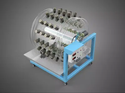 IOT CONTROL WHEEL ROTARY HYDROPONIC GARDEN PLANT FARMING SYSTEM 3D model