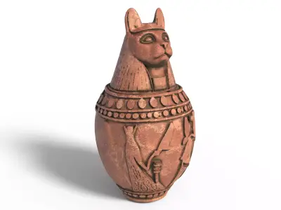 jar 4 Low-poly 3D model