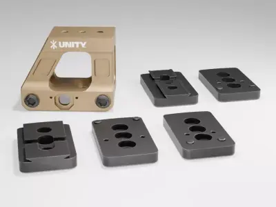 UNITY TACTICAL FAST MRDS - 3D MODEL - LOW POLY - GAME READY Low-poly 3D model