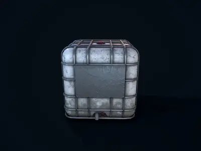 Water Tank Low-poly 3D model order