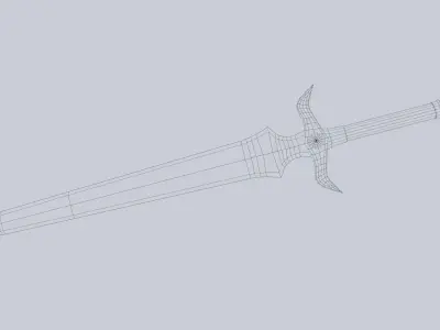 Nature blade Low-poly 3D model buy