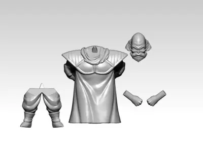 PLANTHORR - DRAGONBALL- 3D PRINT - SPLIT PART 3D print model