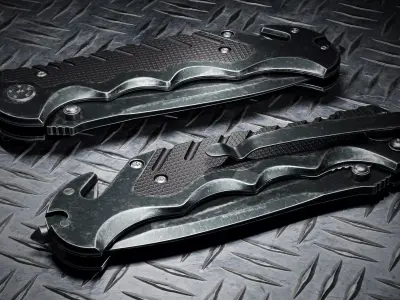 Border Guard Edge Knife Low-poly 3D model