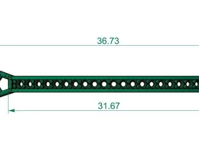 BRACELET MIDDLE PART 3D print model
