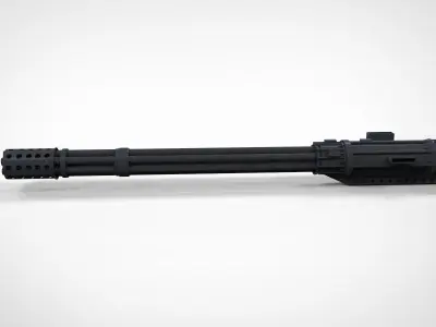 minigun gatling 3D model