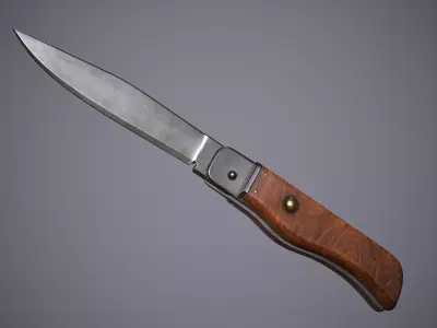 Knife Small Low-poly 3D model