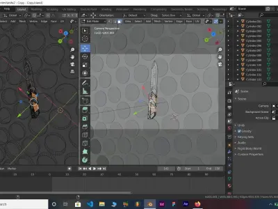 Lowpoly Single edge modern military Knife Low-poly 3D model