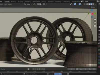 Rims Alloy Free 3D model