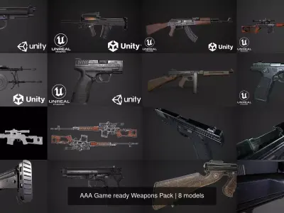 AAA Game ready Weapons Pack