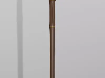 Elegant Vintage carved cane Free 3D print model