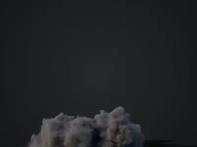 Animated Smoke Plume 9 Free 3D model