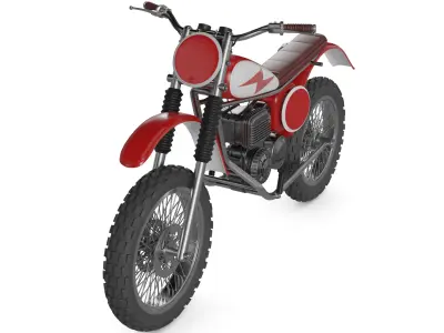 Motocross Motorcycle 3D model