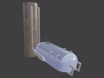 Futuristic Sleeping Pod  Free 3D model