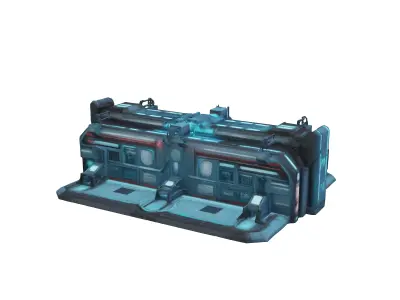 sci fi lab with so many rooms 3D model purchase