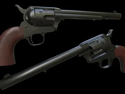 Colt peacemaker Free low-poly 3D model