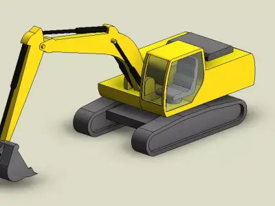 Excavator 3D model buy