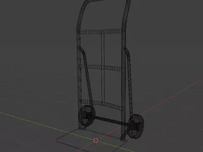 Hand Truck Low-poly 3D model order