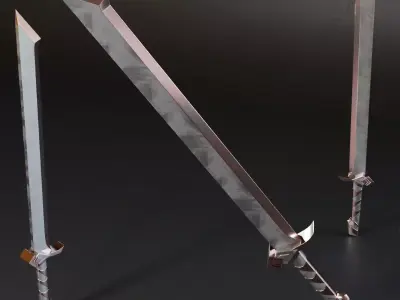 Mk Basemesh Sword 40 Free 3D model