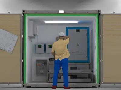 Shipping Container 10 Foot  Free 3D model